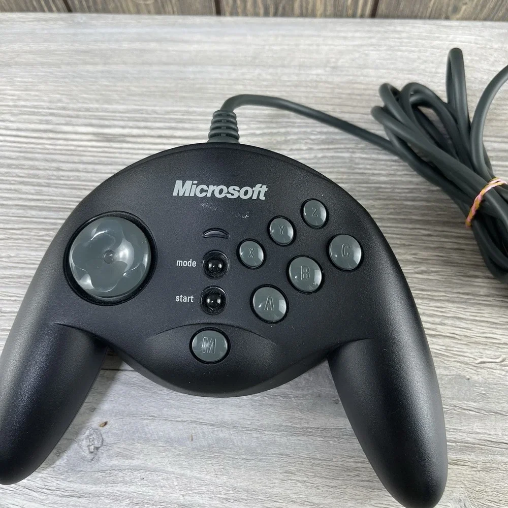 Genuine Microsoft Sidewinder Gamepad PC Gameport Retro Controller